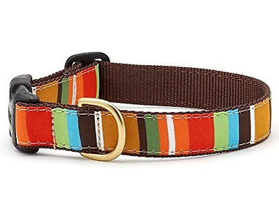 Up Country - Dog Collar - Brown Stripe