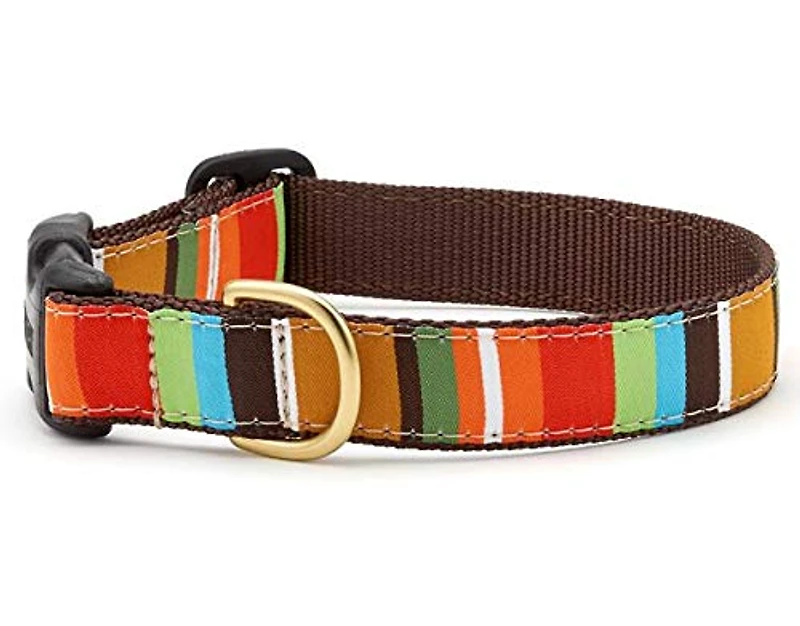 Up Country - Dog Collar - Brown Stripe