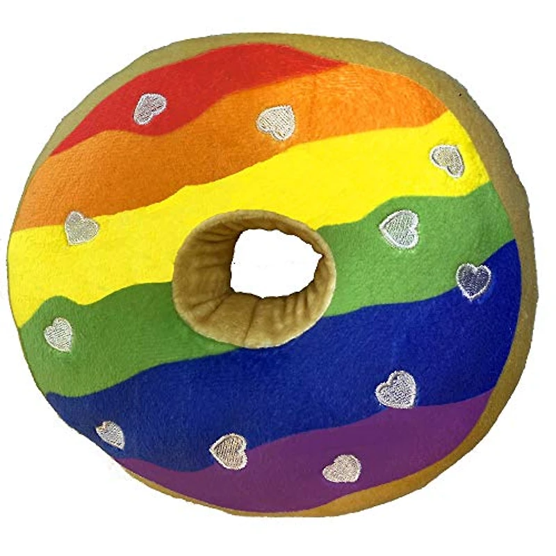 Huxley & Kent - Power Plush Dog Toy - Pride Donut