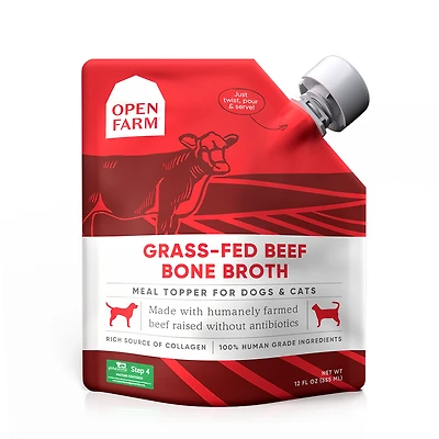 Open Farm - Meal Topper - Grass Fed Beef Bone Broth