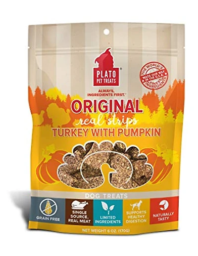 Plato - Dog Treats - Turkey & Pumpkin Strips