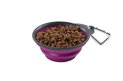Dexas - Pet Bowl - Pink Travel Bowl