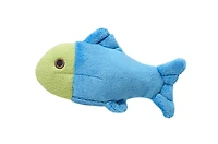 Fluff & Tuff - Plush Dog Toy - Soft Fabric with Tuffweb Mesh for Snuggles & Play - Molly Fish