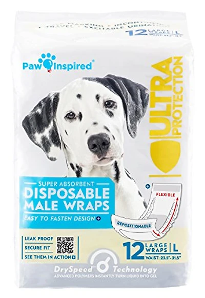 Disposable Male Dog Wraps