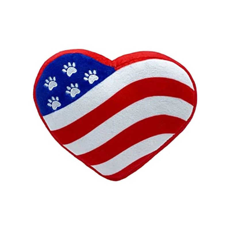 Huxley & Kent - Dog Toy - Stars & Stripes Heart