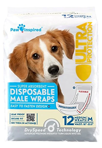 Paw Inspired - Disposable Male Dog Wraps
