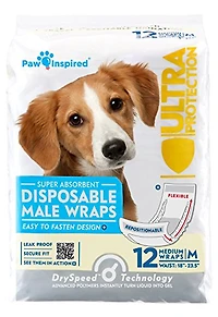 Paw Inspired - Disposable Male Dog Wraps