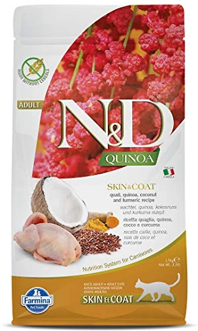 Farmina - Dry Cat Food - Skin & Coat Quail