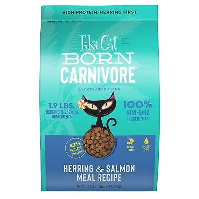 Tiki - Dry Cat Food - Born Carnivore Herring & Salmon Meal