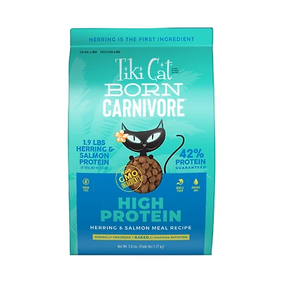 Tiki - Dry Cat Food - Born Carnivore Herring & Salmon Meal