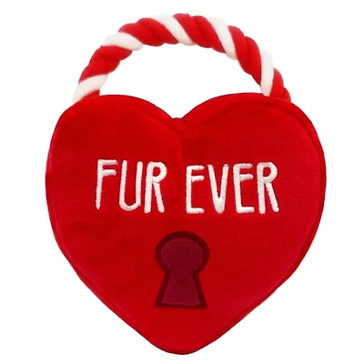 Huxley & Kent - Dog Toy - Fur Ever Lock Heart