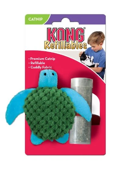 KONG - Cat Toy - Refillables Turtle with Catnip