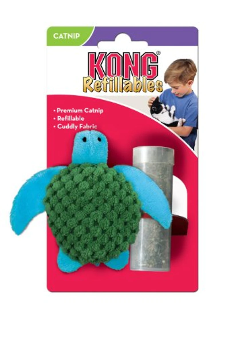 KONG - Cat Toy - Refillables Turtle with Catnip