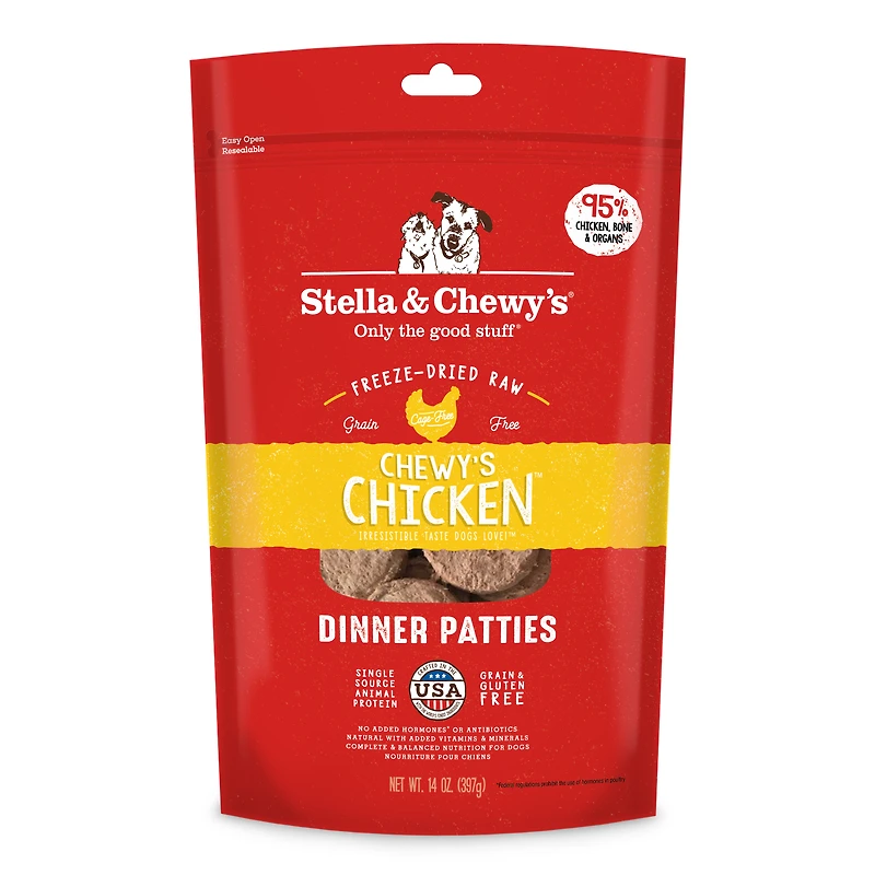 Stella & Chewy's - Freeze Dried Raw Dog Food Dinner Patties - High Protein & Grain Free