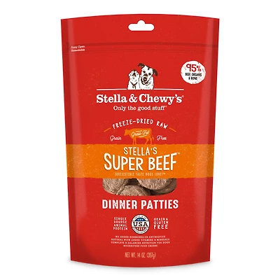 Stella & Chewy's - Freeze Dried Dog Food - Super Beef Patties
