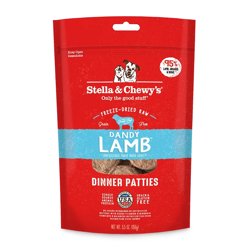 Stella & Chewy's - Freeze Dried Raw Dog Food Dinner Patties - High Protein & Grain Free