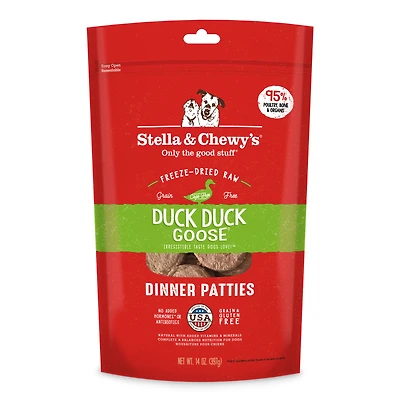 Stella & Chewy's - Freeze Dried Raw Dog Food Dinner Patties - High Protein & Grain Free