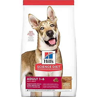 Science Diet - Adult Dry Dog Food – Lamb & Rice Recipe – Supports Digestive Health