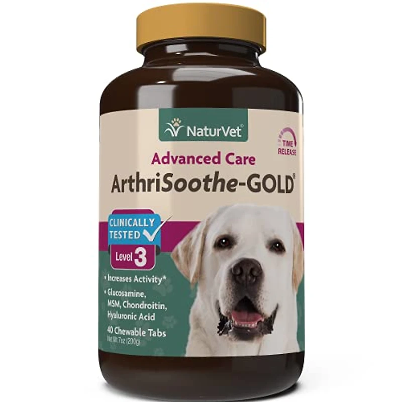 NaturVet - Dog Hip & Joint Chewable Tablets - ArthriSoothe Gold Level 3