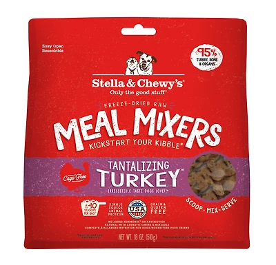 Stella & Chewy's - Dog Food - Freeze-Dried Tantalizing Turkey Meal Mixer