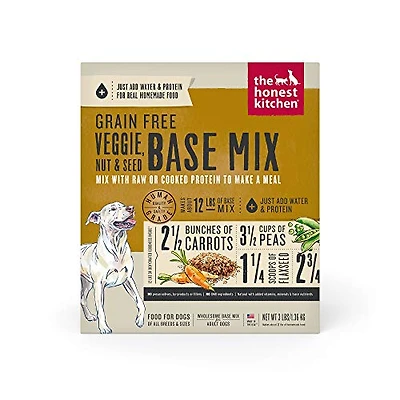 - Dog Food - Grain Free Veggie,  Nut & Seed Base Mix