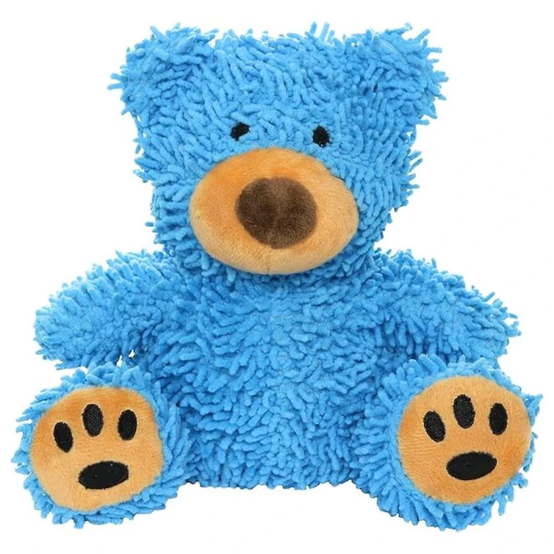 MIGHTY® - Plush Dog Toy - Soft Microfiber Fabric with Squeaky Ball Core for Tug & Fetch - Bloomer the Bear