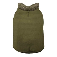 Fashion Pet - Pet Sweater - Puffy Trim Olive Coat