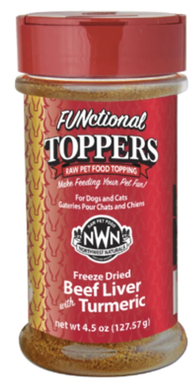 Northwest Naturals - Freeze Dried Dog & Cat Meal Topper - Beef Liver with Turmeric