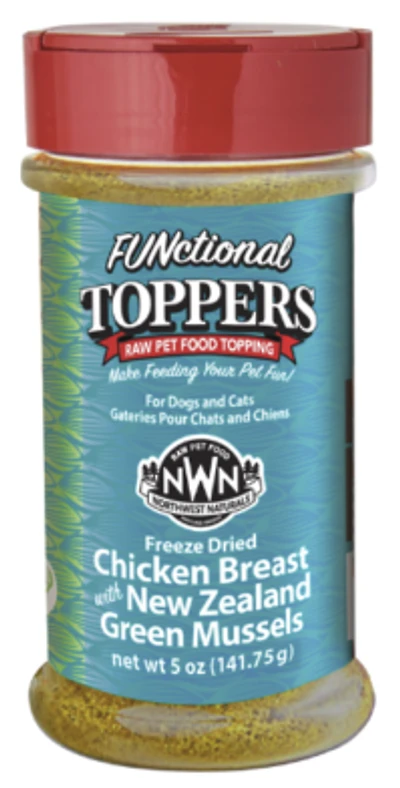 Northwest Naturals - Freeze Dried Dog & Cat Meal Topper - Chicken Breast & New Zealand Green Mussels