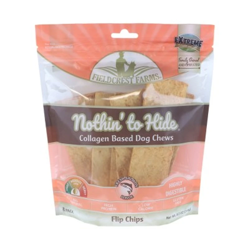Nothin To Hide - Flip Chips Collagen Dog Chew - Digestible Rawhide Alternative Treat