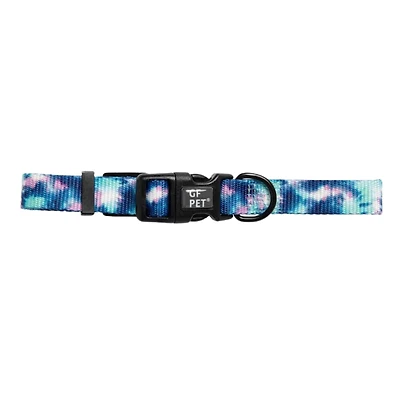 - Dog Collar - Adjustable Hardware & Durable Nylon - Tie Dye