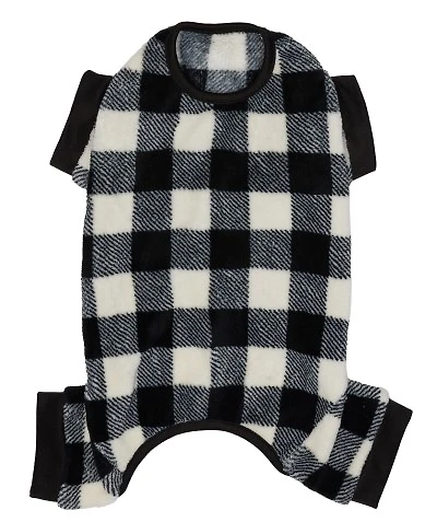 Hotel Doggy - Pet Pajamas - Buffalo Plaid Vanilla Ice PJs