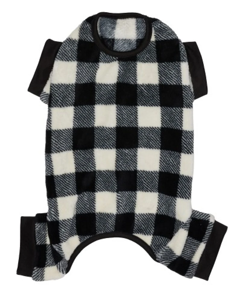 Hotel Doggy - Pet Pajamas - Buffalo Plaid Vanilla Ice PJs