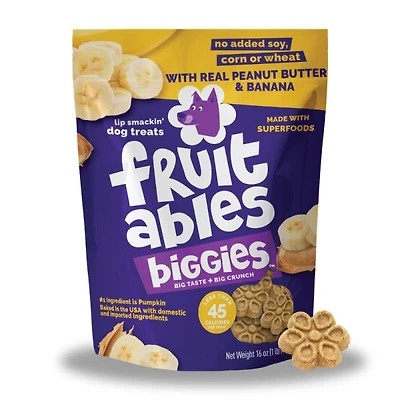 Fruitables - Biggies™ Dog Treat - Crunchy Bold Flavor & Natural Ingredients