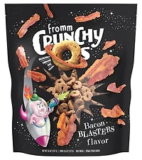 - Crunchy Os® Dog Treats - Low Calorie Crunchy Snack for Training & Fun - Bacon Blasters Flavor