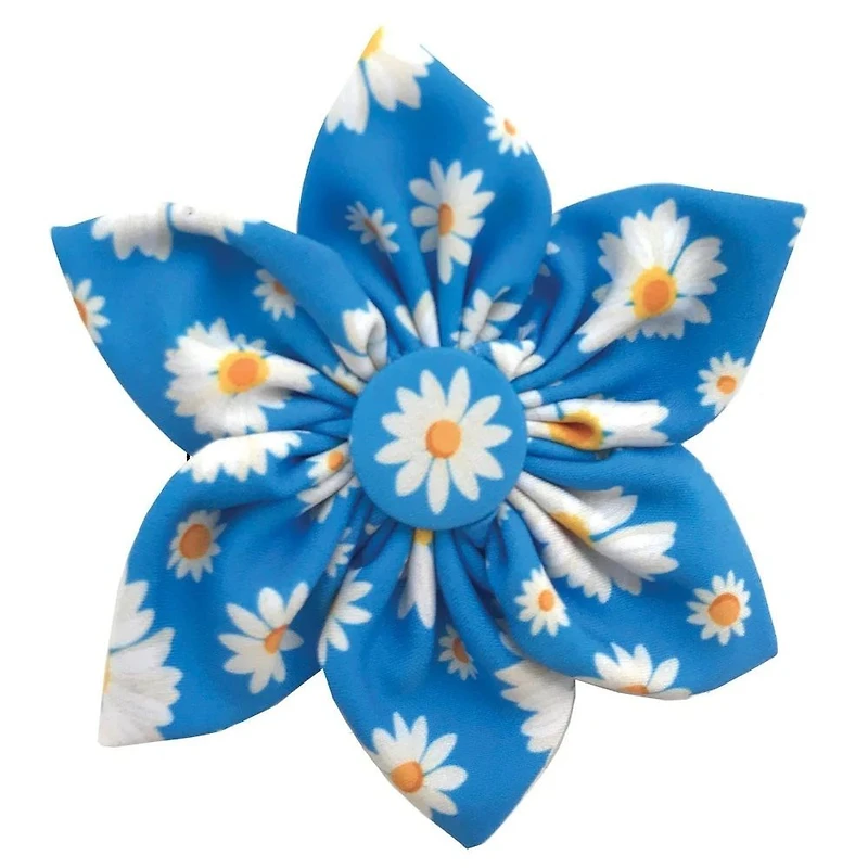 Huxley & Kent - Pet Pinwheel - Stylish,  Adjustable & Secure Collar Accessory for Dogs & Cats - Flower Child