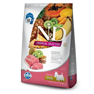 - Dry Dog Food - Pork,  Spelt,  Oats & Tropical Fruits Adult Mini