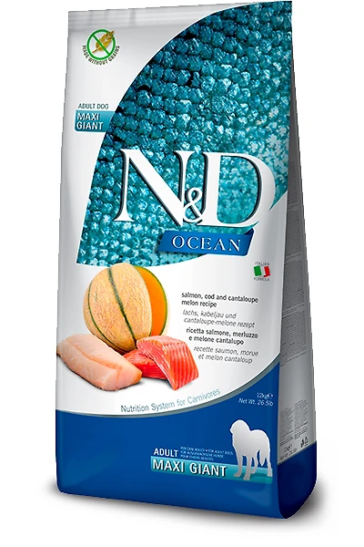 Farmina - Dry Dog Food - Salmon,  Cod,  & Cantaloupe Adult Maxi Giant
