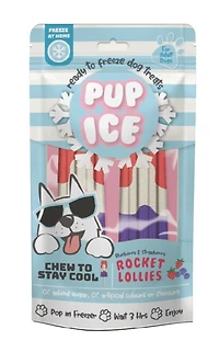 Ethical Pet - Dog Chew - Pup Ice Rocket Lollies Strawberry and Blueberry