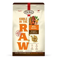 Primal - Kibble in the Raw Dog Food - Premium Freeze Dried Raw Nutrition with Whole Ingredients - Beef Recipe