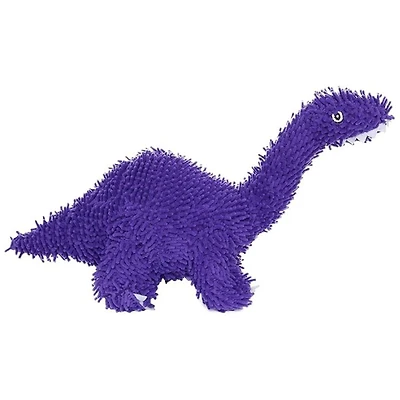 MIGHTY® - Plush Dog Toy - Soft Microfiber Fabric with Squeaky Ball Core for Tug & Fetch - Brachiosaurus