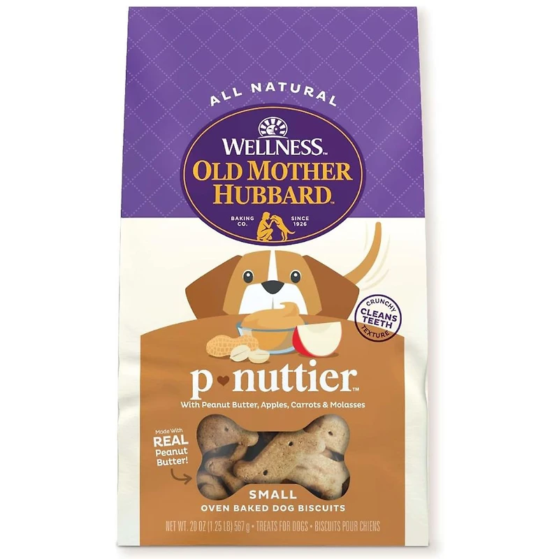 Old Mother Hubbard - Crunchy Dog Treats - Natural High Protein Biscuits - P-Nuttier Recipe