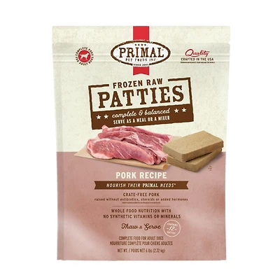 - Frozen Dog Food - Patties - Pork