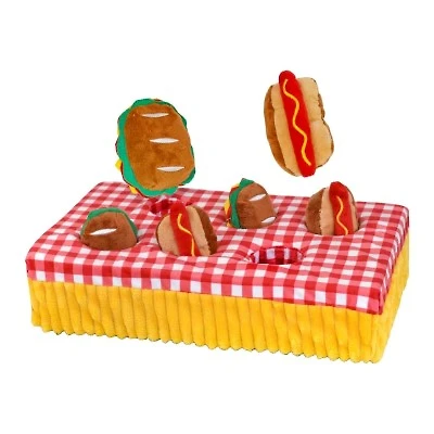 Patchwork Pet - Dog Toy - Snacks at a Picnic Thinker