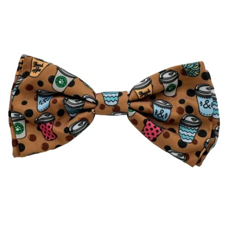 Huxley & Kent - Pet Bow Tie - Stylish & Adjustable Collar Accessory for Dogs & Cats - Brown Coffee