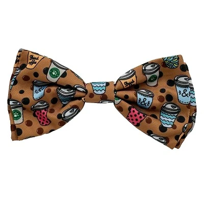 Huxley & Kent - Pet Bow Tie - Stylish & Adjustable Collar Accessory for Dogs & Cats - Brown Coffee