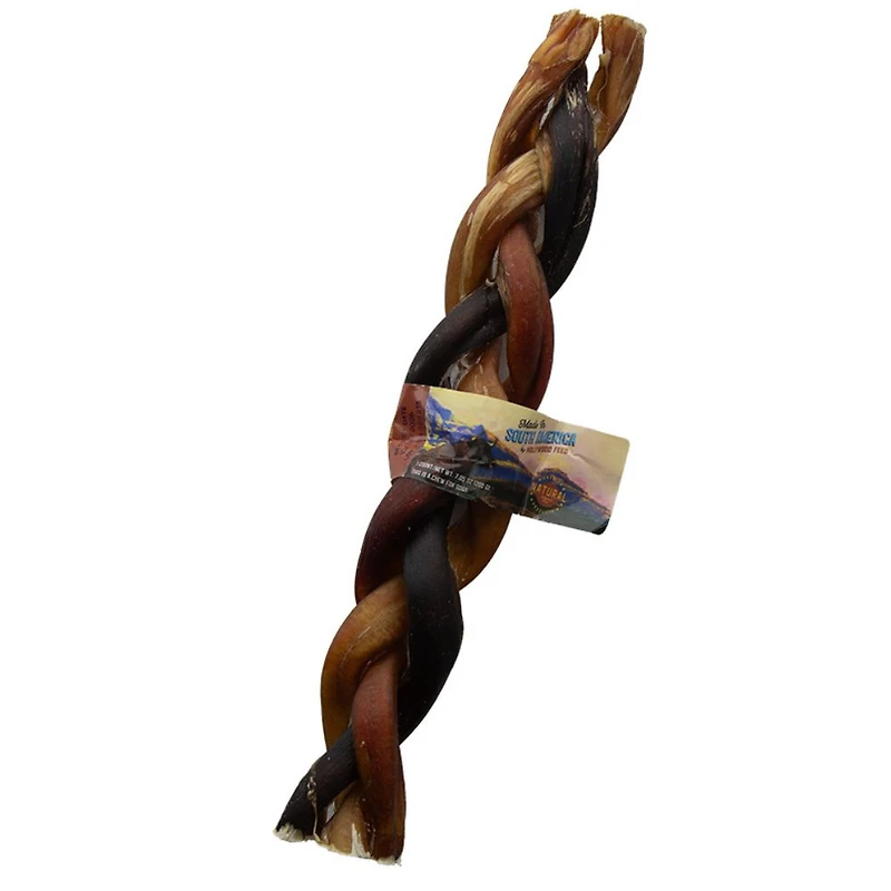 Dog Chew - All Natural Single Ingredient Treat - Mega Bully Braid