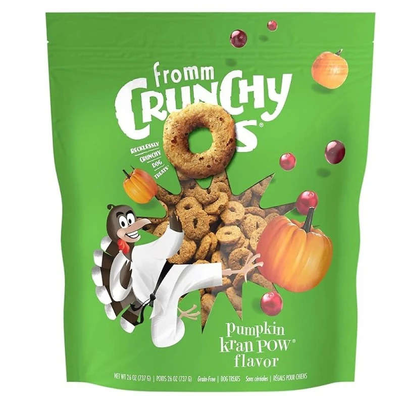 - Crunchy Os® Dog Treats - Low Calorie Crunchy Snack for Training & Fun - Pumpkin Kran Pow® Flavor
