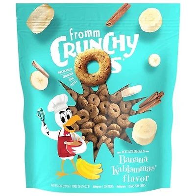 - Crunchy Os® Dog Treats - Low Calorie Crunchy Snack for Training & Fun - Banana Kablammas™ Flavor