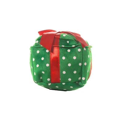 Patchwork Pet - Pricklet Plush Dog Toy - Soft & Interactive with Hidden Rubber Ball - Christmas Present